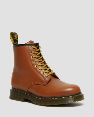 Tan — Blizzard Wp Dr.Martens 1460 DM's Wintergrip Leather Lace Up Boots | SN-DM84441
