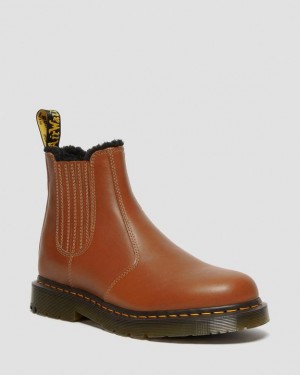 Tan — Blizzard Wp Dr.Martens 2976 DM's Wintergrip Leather Chelsea Boots | SN-DM84987