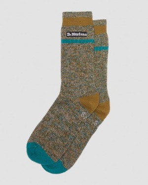 VINTAGE TAUPE — Cotton Blend Dr.Martens Marl Organic Socks | SN-DM85222