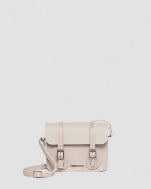VINTAGE TAUPE — Smooth Leather Dr.Martens 7 Inch Leather Crossbody Bag | SN-DM84749