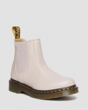 VINTAGE TAUPE — Virginia Dr.Martens 2976 Leather Chelsea Boots | SN-DM84322