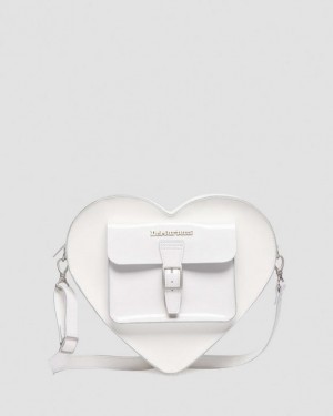 White — Kiev Dr.Martens Heart Shaped Leather Backpack | SN-DM84787