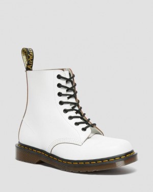 White — Quilon Dr.Martens 1460 Vintage Made in England Lace Up Boots | SN-DM84798