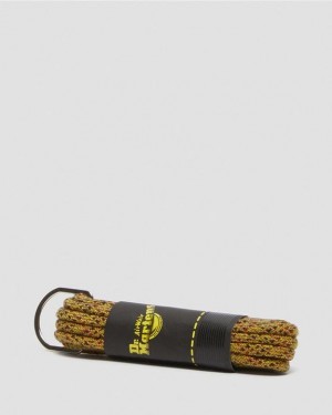 Yellow+Black — Polyester Dr.Martens 55 Inch Round Marl Shoe Laces (8-10 Eye) | SN-DM85179