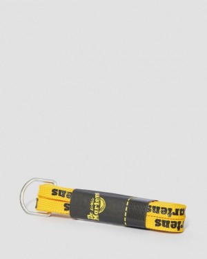 Yellow+Black — Tetoron Dr.Martens 55 Inch Flat Shoe Laces (8-10 Eye) | SN-DM85194